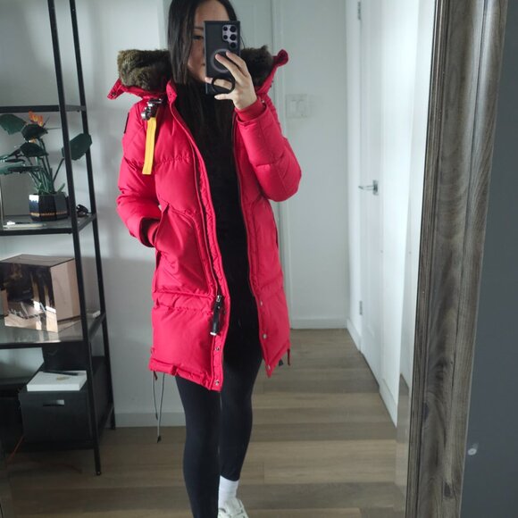 Parajumper Winter - Long Bear Parka Down Jacket - Women's XXS Red - Picture 1 of 15